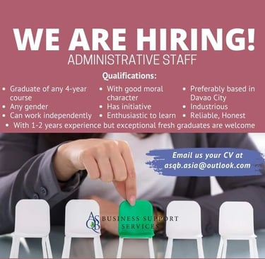 "Jobs in the Philippines South East Asia"