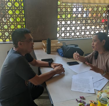 "A consultant conducting a key informant interview KII Philippines"