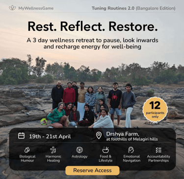 April 19th - 21st April Wellness Event