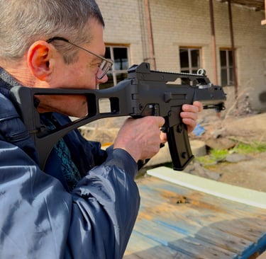 Airsoft pramoga iš arti