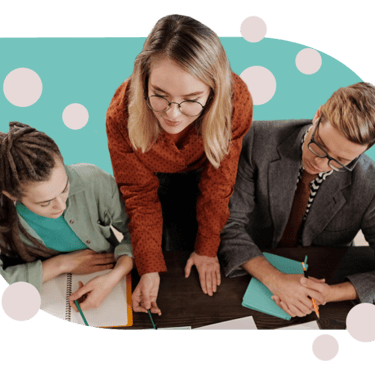 Digital marketing experts brainstorming