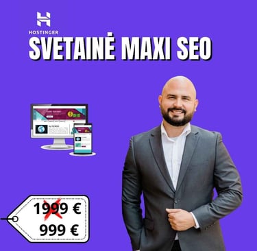 Svetainės kūrimas MAXI SEO