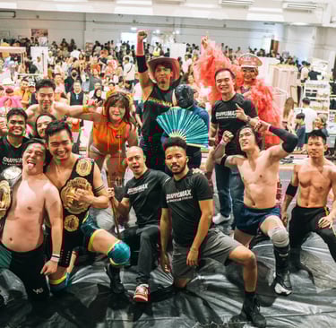 Grapplemax Wrestlers at Pink Festival