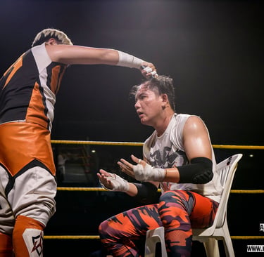 Khoa gets his head shaved by Kira at Ultimate Collision 2023