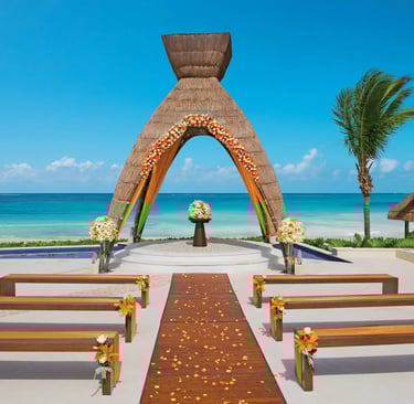 beach wedding location in Riviera Maya, Mexico