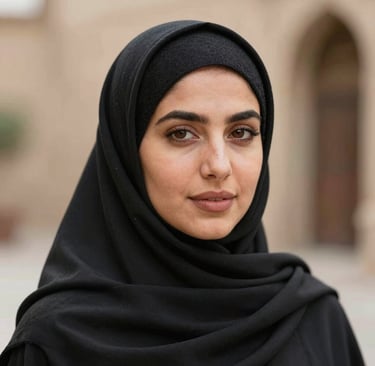 woman wearing black crew-neck shirt