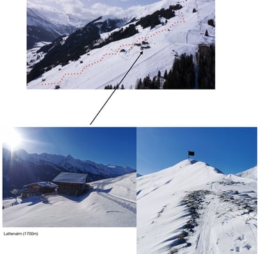 Lattenalm, Tourenbilder, Grübelspitze