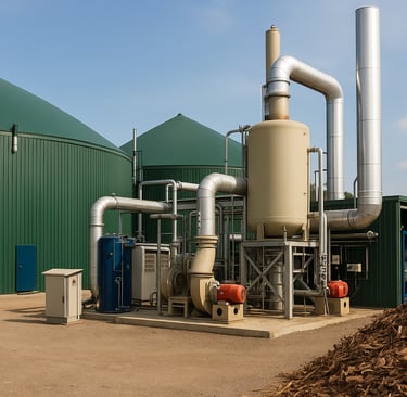Impianto per la produzione di biogas e biometano da biomasse