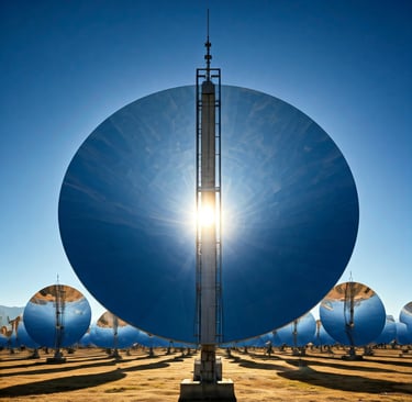 Sistema solare a disco parabolico (dish/engine)