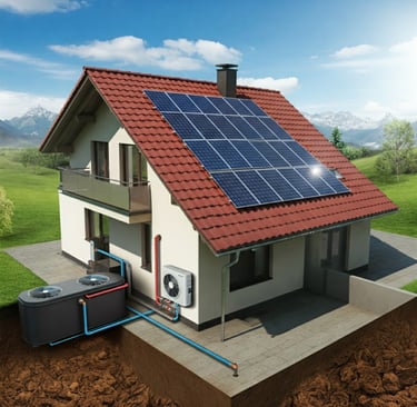 Impianto solare con pompa di calore
