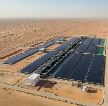 Impianto solare per la desalinizzazione dell'acqua