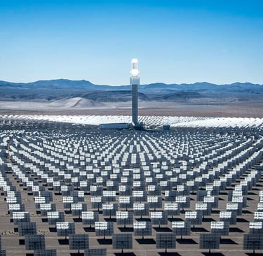 Impianto a concentrazione con torre solare termica (power tower)