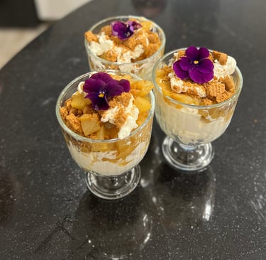 Crème mascarpone et spéculos, poires aux épices de Noël chez Marmite & Papillote