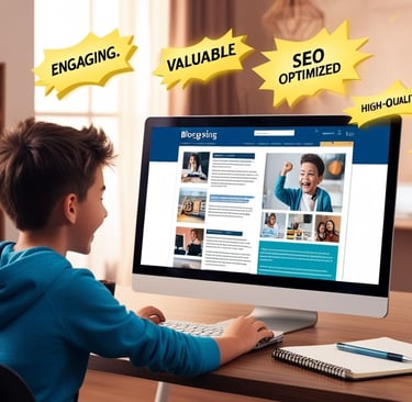 Create high quality and engaging content for your blog