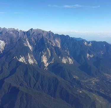 Aerial view of Mount Kinabalu