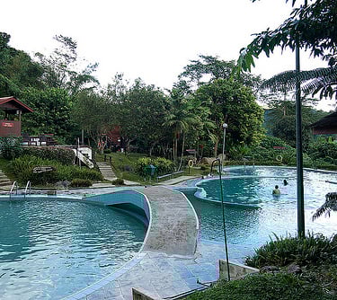 Swimming pools at Poring Hot Spring