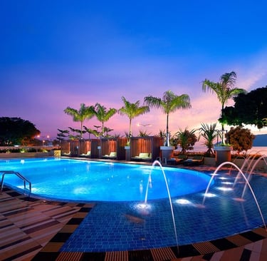Swimming pool at Hyatt Regency Kinabalu