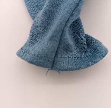 Flaws in stitching hem not matching up