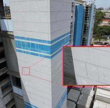 Mapeamento e inspeção de fachada com Drone - Vitória ES