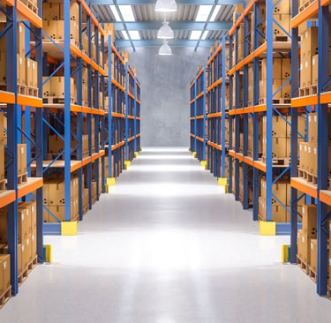 Stockage sécurisé dans un hangar sous haute protection