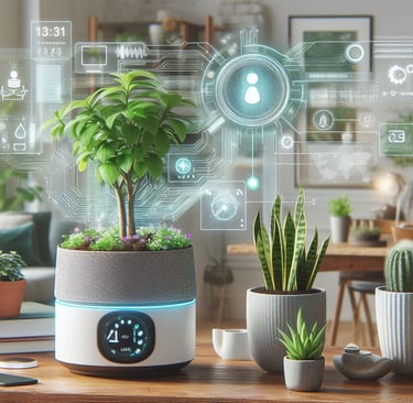 Smart indoor gardening solutions with AI-powered planters