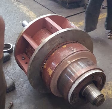 adlerwinden llp rotating fixture for traction motor indian railway