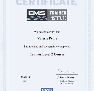 Zertifikat für EMS-Training – ergänzendes Wissen zur Stressregulation und Körperwahrnehmung