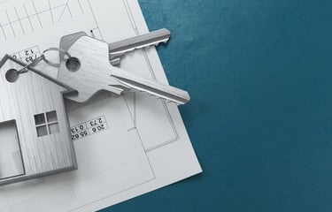 a house keychaik with a keychaik and keys