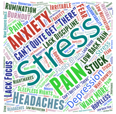 stress, pain, depression, anxiety, hope, achieve,  Goals