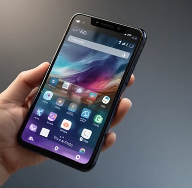 Close-up of a hand holding a smartphone displaying a clear benefits chart.