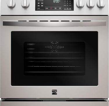 a stove top oven with a built in oven
