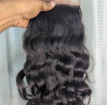 Tanori Hair Swiss lace closure made from 100% raw South Indian human hair