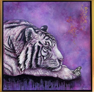 Expressive original paintings about wildlife and nature