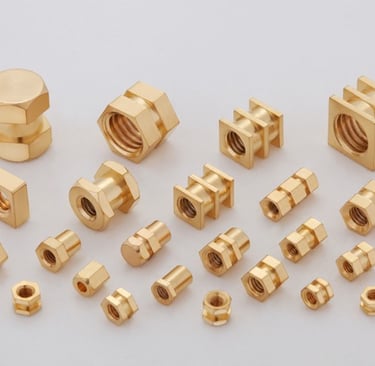 Brass Square Hex Inserts