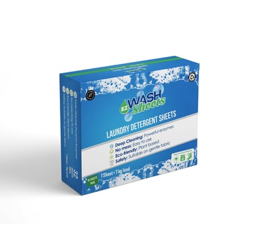 EzWash Laundry Detergent Sheet