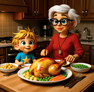 Nanny prepares dinner alveystarr.com