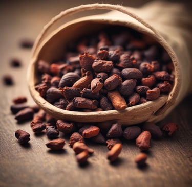 A collection of wellness products is displayed, including a brown glass dropper bottle with a blue label, jars with cream-colored labels, a small bowl with powder, and several capsules scattered on a light surface. Packaging with minimalist design features the brand 'beam' and labels such as 'clarity,' 'the fixer,' and 'revive.'