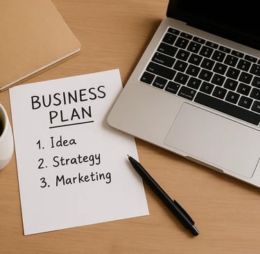 a laptop computer and a cup of coffee on a desk