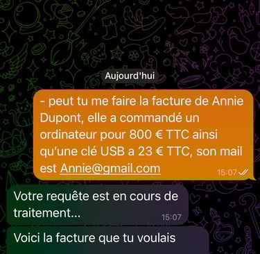 Voici à quoi ressemble une requête ( simplifiée ) que vous pouvez demander à ODIN 