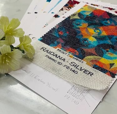 Designer fabric for Digital Prints by Print Zombies