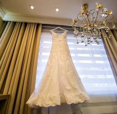 El vestido que anticipa una historia eterna