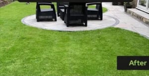Child playing on child-safe artificial grass in Reading