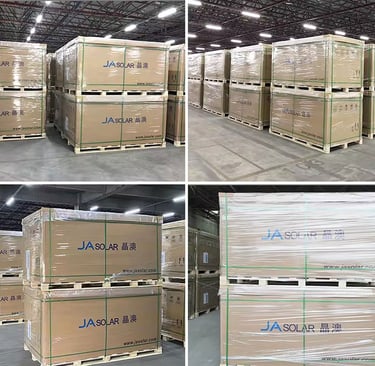 JA Solar Panel Pallet