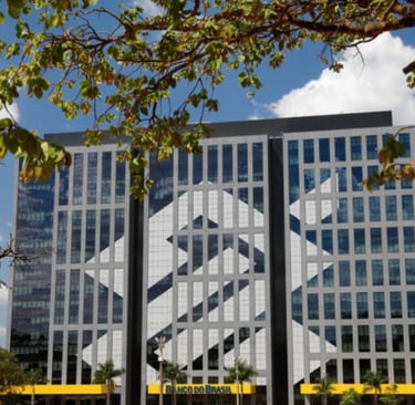 Fachada do banco do Brasil Sede