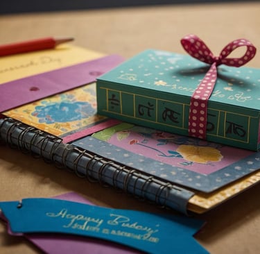 handmade scrapbook for gift