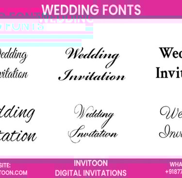 the best wedding fonts for your big day: from classic elegance to modern charm