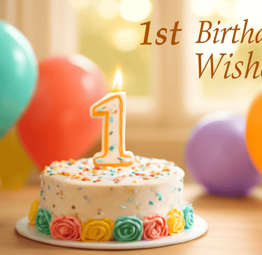 1st birthday wishes: heartfelt messages to celebrate the big day