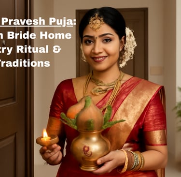 graha pravesh puja: indian bride home entry rituals & traditions