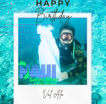 happy birthday dive instructor Val