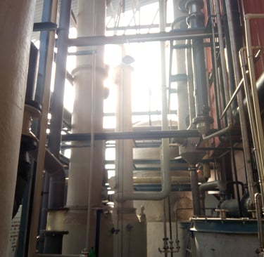 MLUTI STAGE FUME SCRUBBERS WITH HEAT EXCHANGER